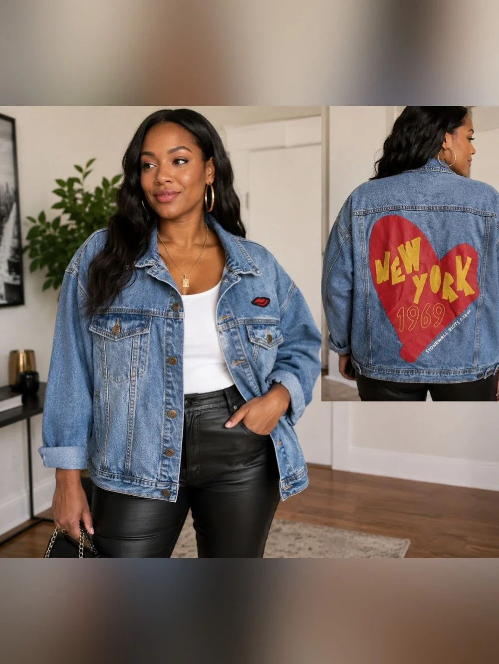NWT XL Target Pride Artist Series  New York 1969 Stonewall Riots Denim Jacket